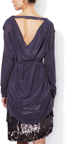 Thumbnail for your product : Gold Hawk Silk Cowl Back Belted Blouse