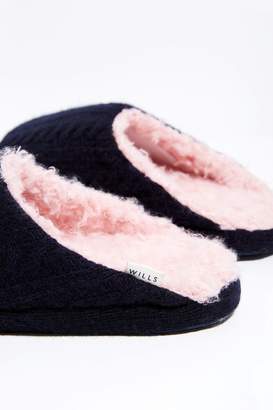 Jack Wills Scotton Cable Mule Slippers