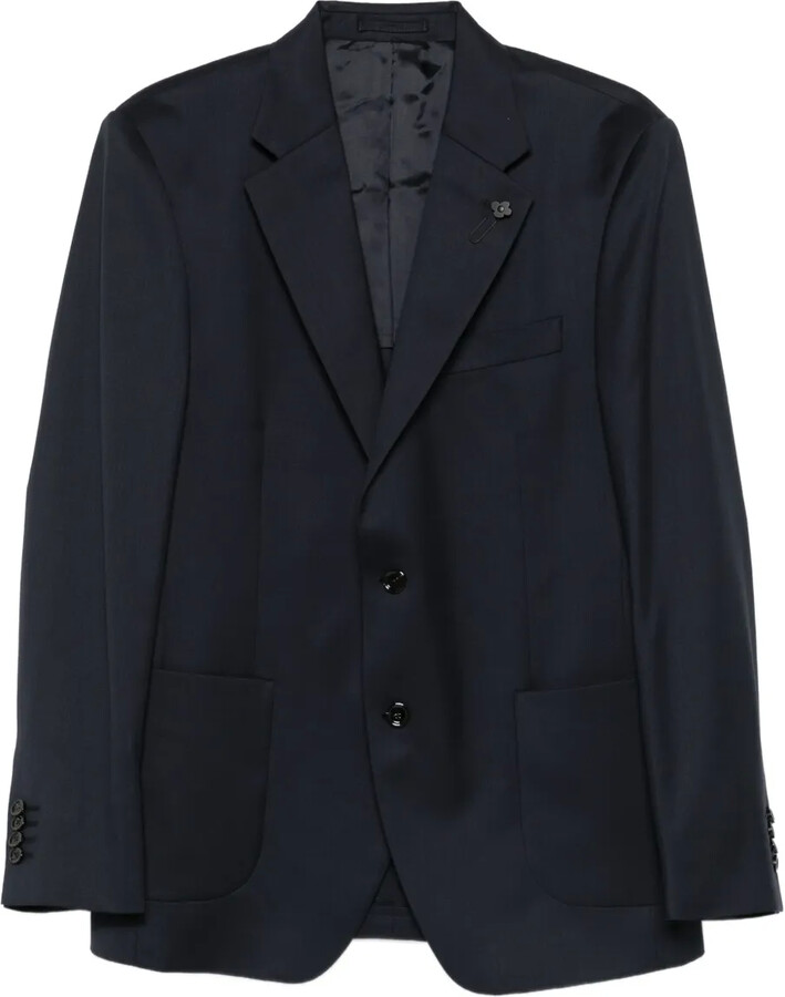 Lardini Virigin Wool Single-Breasted Blazer