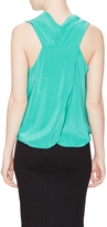Thumbnail for your product : Cut25 Silk Cowlneck Racerback Top