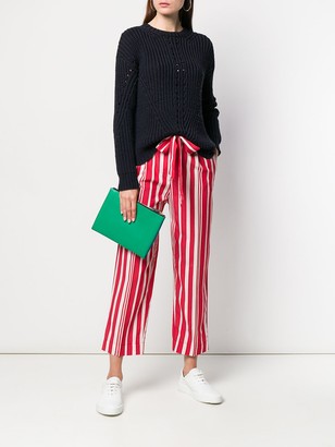 Chinti and Parker Striped Cropped Trousers