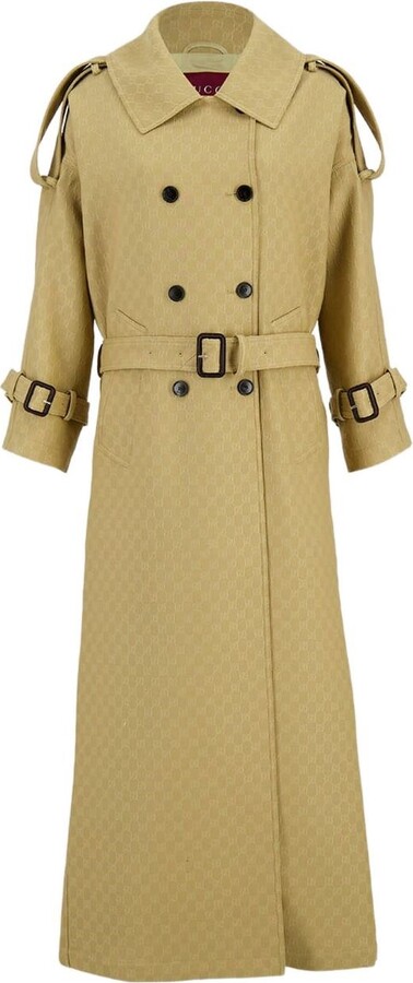 Gucci Wool And Silk Double-Breasted Coat