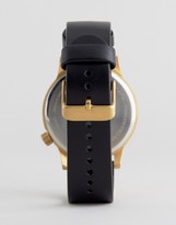 Thumbnail for your product : Komono Winston Regal Leather Watch In Black/Gold