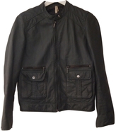 Thumbnail for your product : Leon & HARPER Grey Leather Biker jacket