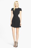 Thumbnail for your product : Dress the Population 'Miranda' Cutout Flared Crepe Dress