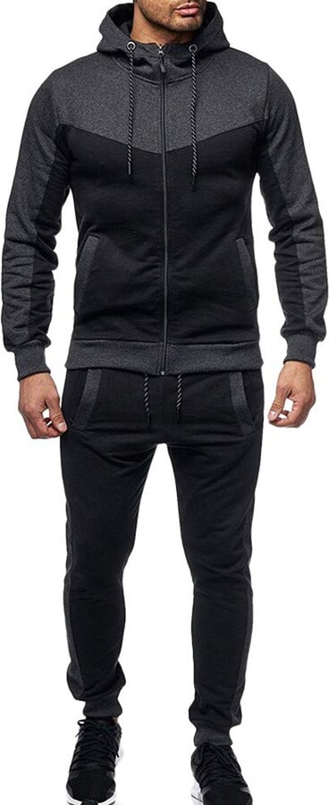 Lloopyting Men's tracksuit sports suit jogging suit men's long