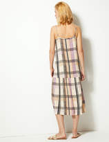 Thumbnail for your product : Marks and Spencer Checked Slip Midi Dress