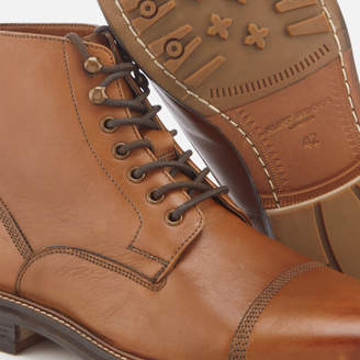 Kurt Geiger Men's Billington Work Leather Lace Up Boots - Brown