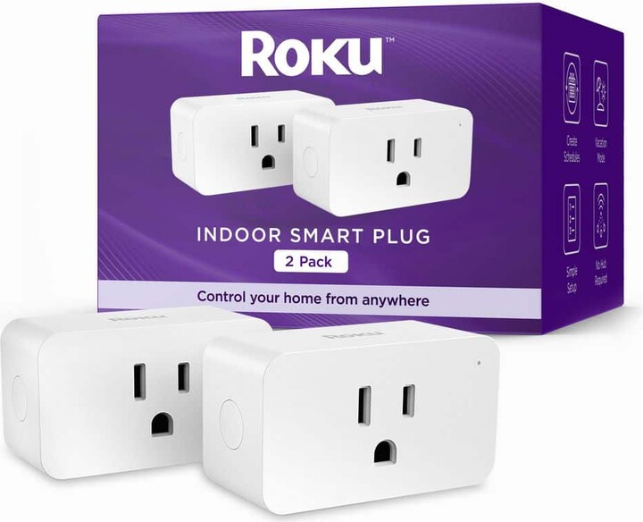 Smart Home Indoor Smart Plug (2-Pack) with Custom Scheduling, Remote Power, and Voice Compatibility