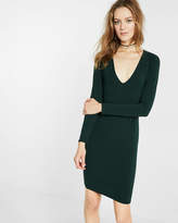 Thumbnail for your product : Express Deep V-Neck Sheath Dress