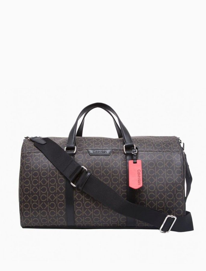 Calvin Klein Refined Monogram Logo Weekender Bag - ShopStyle Travel Duffels  & Totes