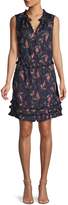 Thumbnail for your product : Rebecca Taylor Floral-Print Ruffled Mini Dress
