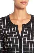 Thumbnail for your product : Halogen Petite Women's Three Quarter Sleeve Cardigan, Size Small P - Blue