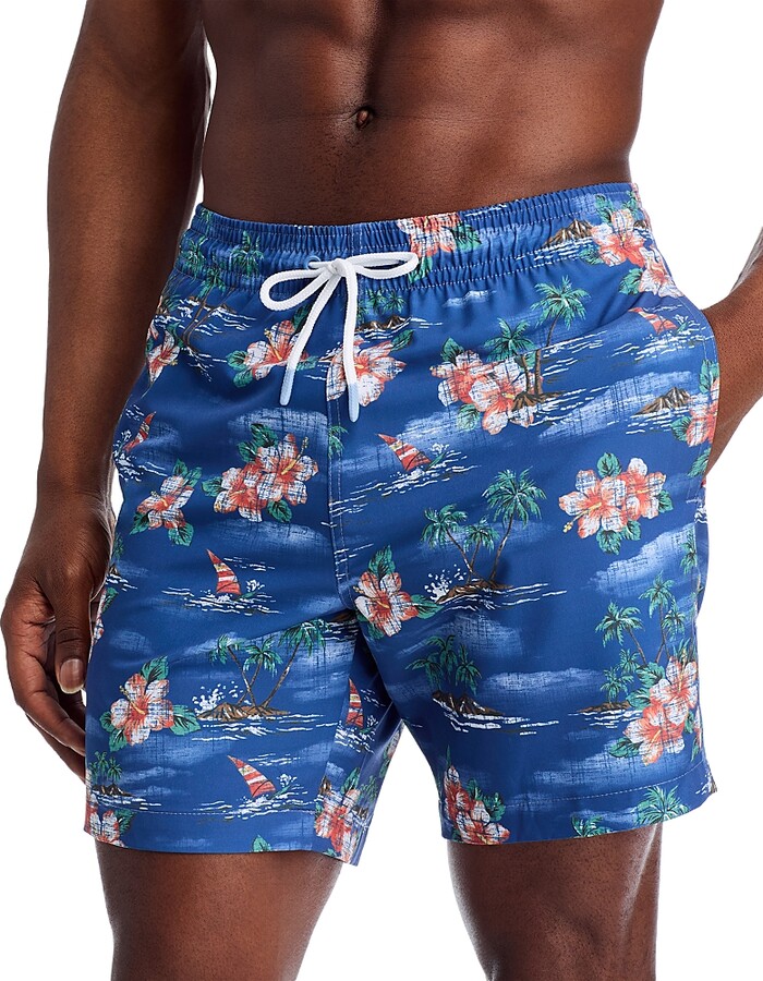 Trunks Surf & Swim Co. Sano Tropical Print 6.5 Swim Trunks