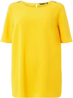Dorothy Perkins Womens **Dp Curve Yellow Short Sleeve Soft T