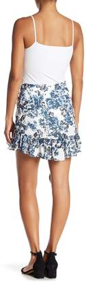 Parker Floral Ruffle Wrap Skirt