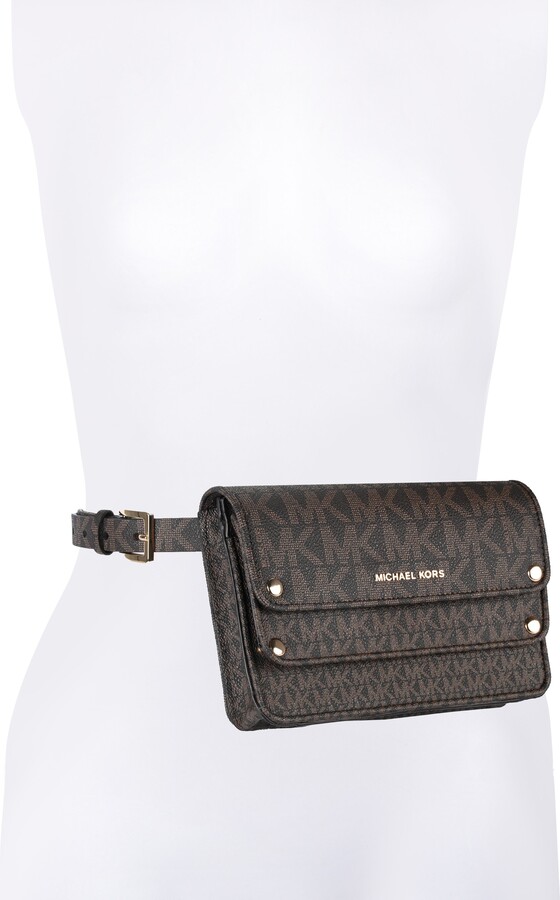 MICHAEL Michael Kors Logo Faux Leather Belt Bag - ShopStyle