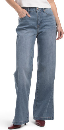 TJMAXX Bella Wide Leg Jeans For Women, Spandex/Cotton/Polyester