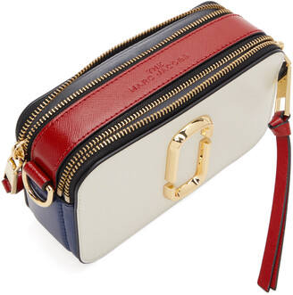 Marc Jacobs Off-White & Red 'The Snapshot' Bag