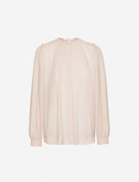Thumbnail for your product : Reiss Handen puffed-sleeve chiffon blouse