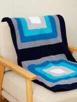 Thumbnail for your product : KILOMETRE PARIS Windows On The Sea Wool Blanket - Blue Multi