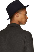 Thumbnail for your product : A.P.C. Navy Felted Wool Fedora