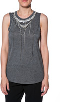 Thumbnail for your product : Haute Hippie Ebellished Muscle Top