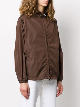 Moncler Hooded Zip-Up Jacket