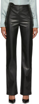 Thumbnail for your product : Commission Black Faux-Leather Fanny Trousers