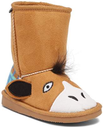 Muk Luks Scout Horse Faux Fur Lined Boot (Toddler & Little Kid)
