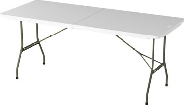 Lavish Home 71" Plastic Rectangular Portable 6-Foot Folding Table - Indoor and Outdoor Table