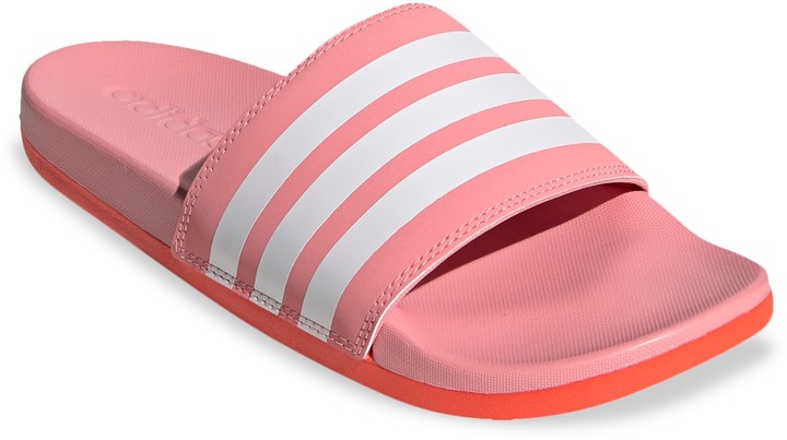 adilette cloudfoam plus logo slides womens