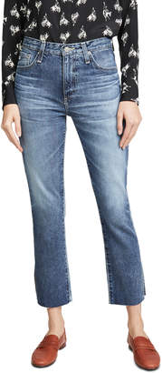 AG Jeans The Isabelle High-Rise Straight Crop Jeans