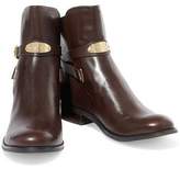 Thumbnail for your product : MICHAEL Michael Kors Buckled Embellished Leather Ankle Boots