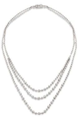Kwiat Starry Night Diamond & 18K White Gold Three-Strand Necklace