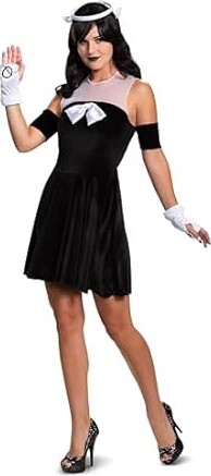 Disguise Women's Alice Angel Classic Adult Costume Adult Costume, black, M (8-10)