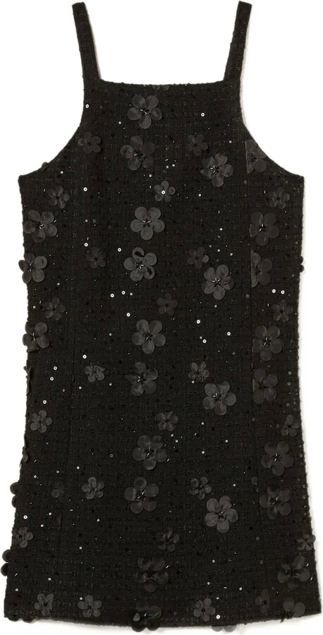 Twin-Set Bouclé Floral Mini Dress