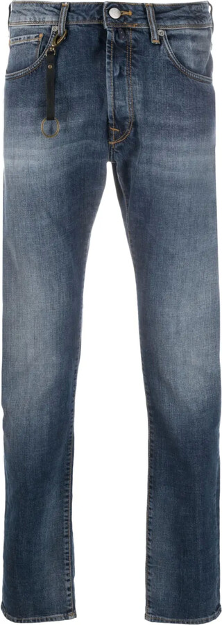 Incotex Straight-Leg Keyring-Attachment Jeans
