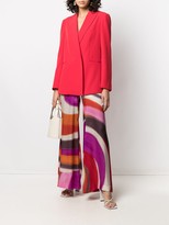 Thumbnail for your product : Gianluca Capannolo Antonia circle-print silk trousers