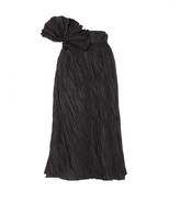 Thumbnail for your product : Bottega Veneta Crinkled cotton and ramie-blend skirt