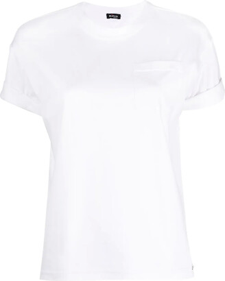 Tシャツ・カットソー Kiton Silk cashmere t-shirt Kiton Women's Cashmere-Silk Jersey T-Shirt - Optical White