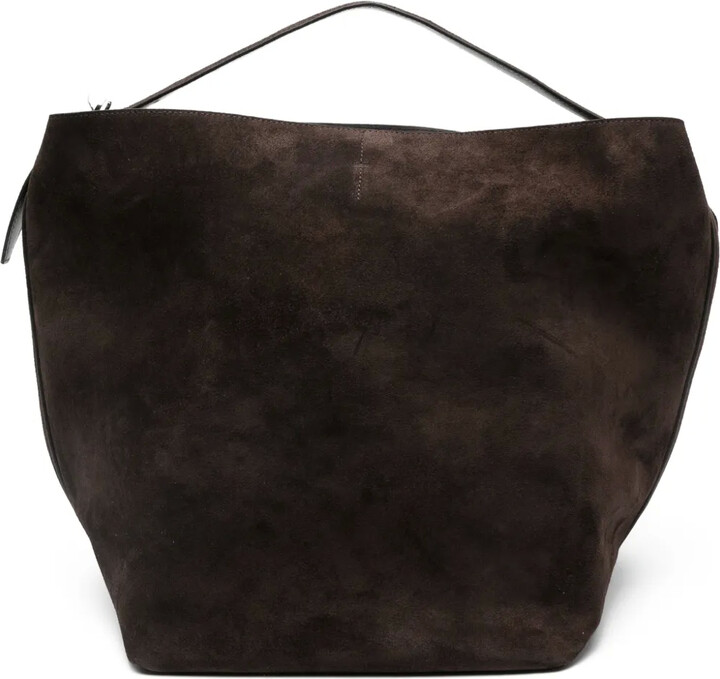 Totême Suede Belted Tote Bag