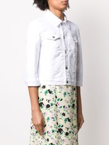 Thumbnail for your product : RED Valentino Butterfly patch denim jacket