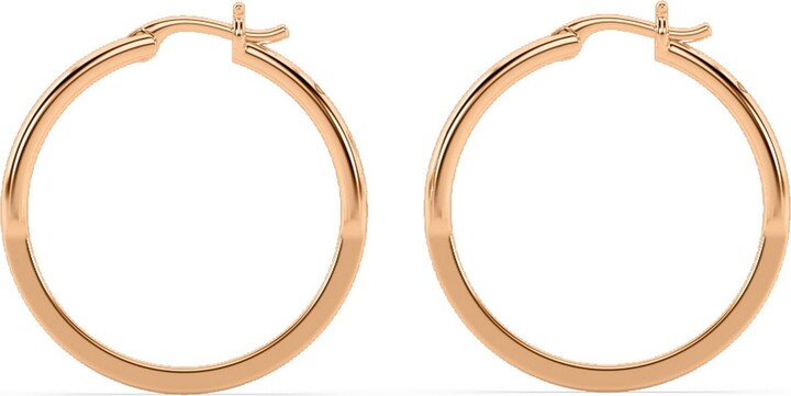 Oni Fine Jewelry Basic Large O-Hoop - Rose Gold