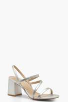 Thumbnail for your product : boohoo Asymmetric Block Heel Sandals