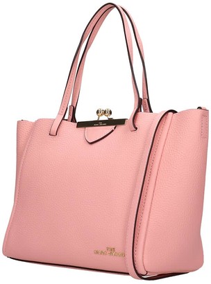 Marc Jacobs Tote In Rose-pink Leather
