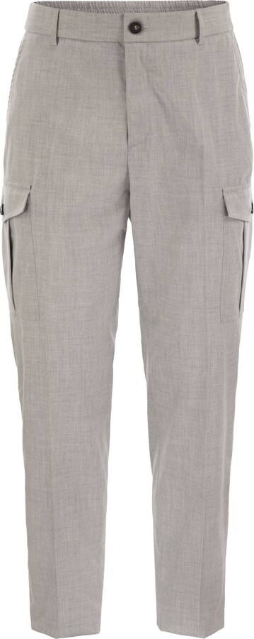 Peserico Technical Viscose Canvas Chino Trousers