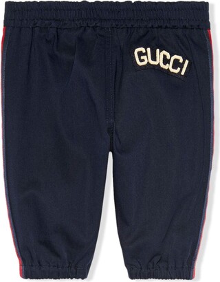 Gucci Children Logo-Appliqué Side-Stripe Trousers