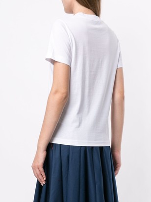 CK Calvin Klein asymmetrical rouche T-shirt