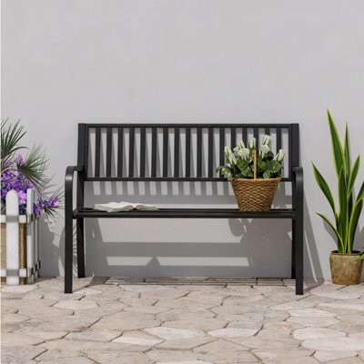 Ebern Designs Outdoor Garden Bench, Patio Bench